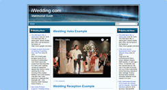 Desktop Screenshot of iwedding.com
