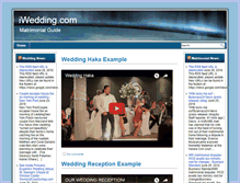 Tablet Screenshot of iwedding.com